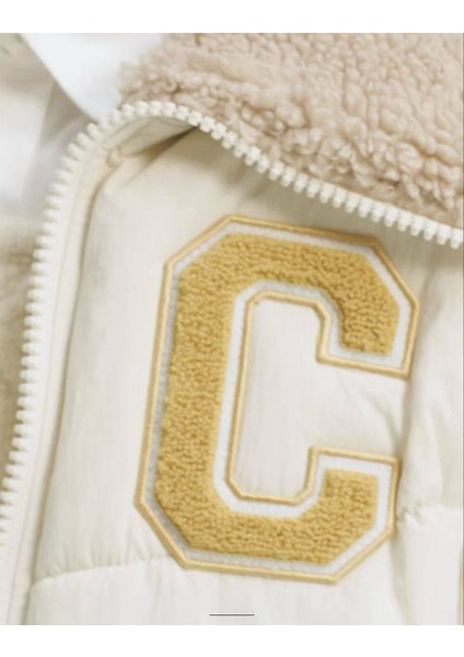 Çocuk Şişme Mont – Sherpa Yaka & “c” Patch Detaylı, 3 Iplik Şardonlu, %100 Pamuk fiyatları