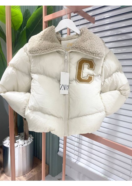 Çocuk Şişme Mont – Sherpa Yaka & “c” Patch Detaylı, 3 Iplik Şardonlu, %100 Pamuk fırsatları