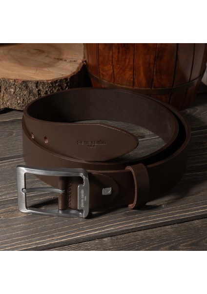 Kahve Analin Deri Erkek Kemeri (En 4 Cm) PC4100H0I indirimleri