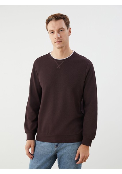 Yeni Sezon Bisiklet Yaka Uzun Kollu Erkek Sweatshirt