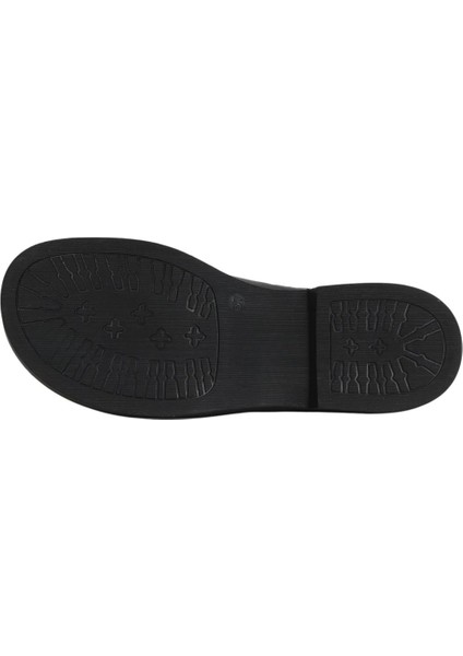 Siyah Deri Kadın Düz Ayakkabı 01WF2002 01WF2002 indirimleri