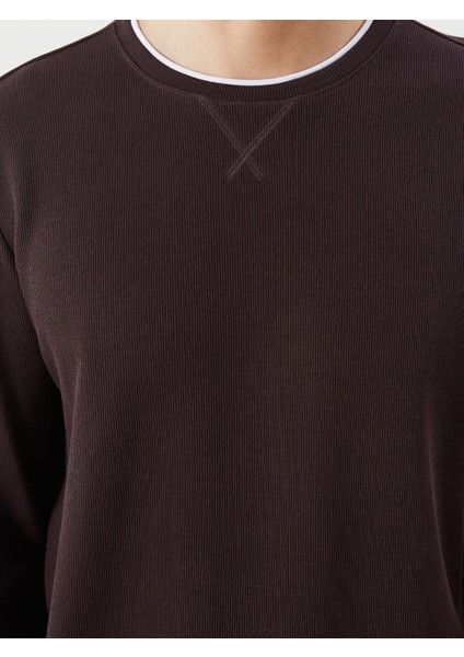 Yeni Sezon Bisiklet Yaka Uzun Kollu Erkek Sweatshirt modelleri