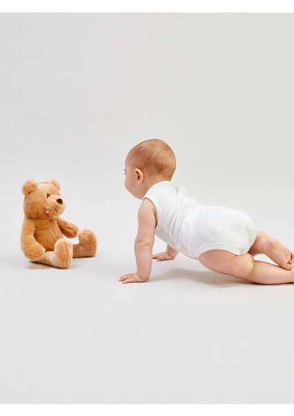 Yeni Sezon Bisiklet Yaka Basic Erkek Bebek Çıtçıtlı Bodysuit fiyatları