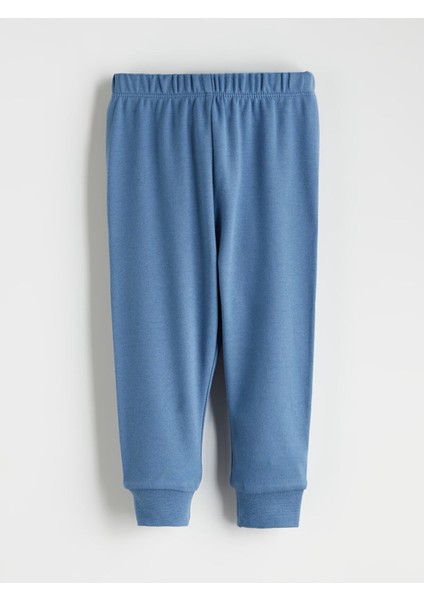 Yeni Sezon Bisiklet Yaka Erkek Bebek Pijama Takımı modelleri