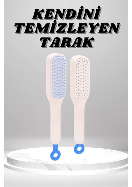 Allzey Silikon Yumuşak Sıkı Dişli Sihirli Geri Çekilebilir Tarak Kendini Temizleyen Saç Fırçası fiyatları