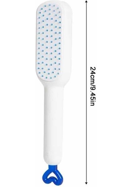 Allzey Silikon Yumuşak Sıkı Dişli Sihirli Geri Çekilebilir Tarak Kendini Temizleyen Saç Fırçası fırsatları