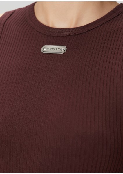 Bordo Midi Triko Elbise indirimleri