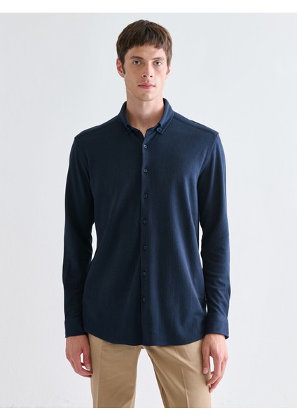 Yeni Sezon Slim Fit Uzun Kollu Erkek Gömlek