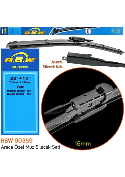 Ford Courier (2014-2023) Ön Silecek Süpürgesi 700MM + 380MM fırsatları