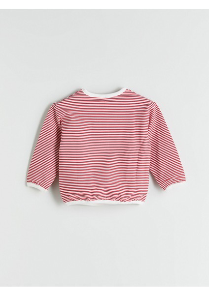 Yeni Sezon Bisiklet Yaka Minnie Mouse Baskılı Kız Bebek Sweatshirt ve Tayt 2'li fırsatları