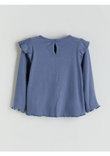 Yeni Sezon Fırfırlı Kız Bebek Bluz ve Pantolon 2'li Takım fırsatları