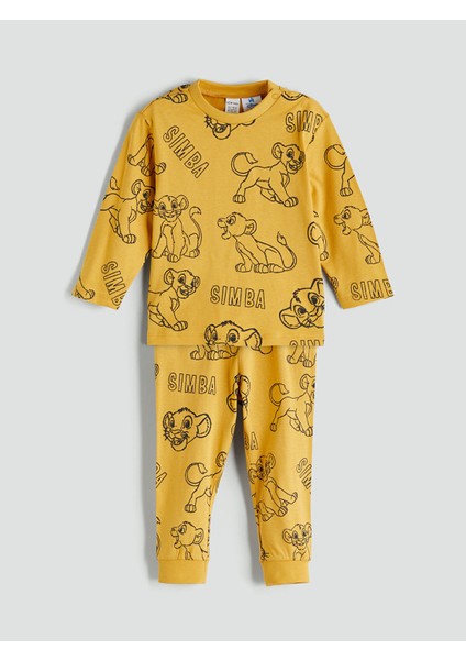 Yeni Sezon Aslan Kral Baskılı Erkek Bebek Pijama Takımı