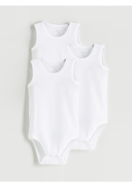 Yeni Sezon Basic Erkek Bebek Çıtçıtlı Body 3'lü