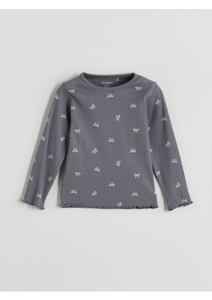 Yeni Sezon Kurdele Detaylı Kız Bebek Tişört 3'lü indirimleri