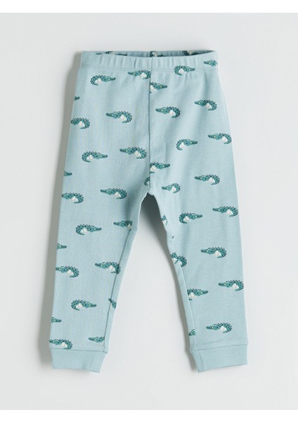 Yeni Sezon Bisiklet Yaka Baskılı Erkek Bebek Pijama Takımı indirimleri