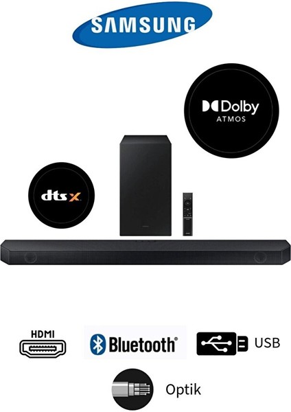 370W 3 Boyutlu Çevresel Ses Dts Virtual x & Dolby Audio Game Mode, Derin ve Zengin Bas 3.1 Soundbar