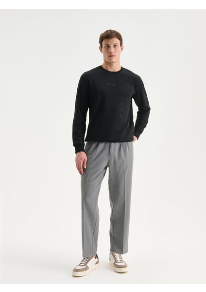 Yeni Sezon Bisiklet Yaka Baskılı Erkek Sweatshirt fiyatları