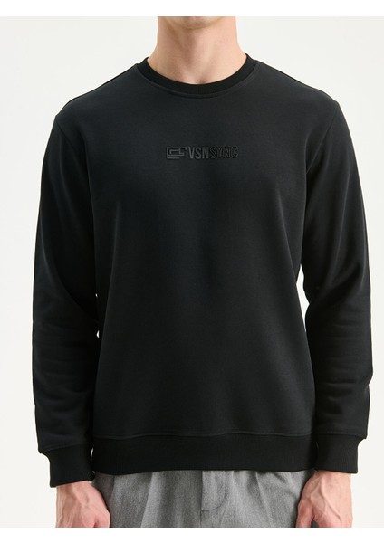 Yeni Sezon Bisiklet Yaka Baskılı Erkek Sweatshirt modelleri