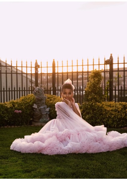 Fatima Pembe Sıfır Yaka Kız Çocuk Elbise fırsatları