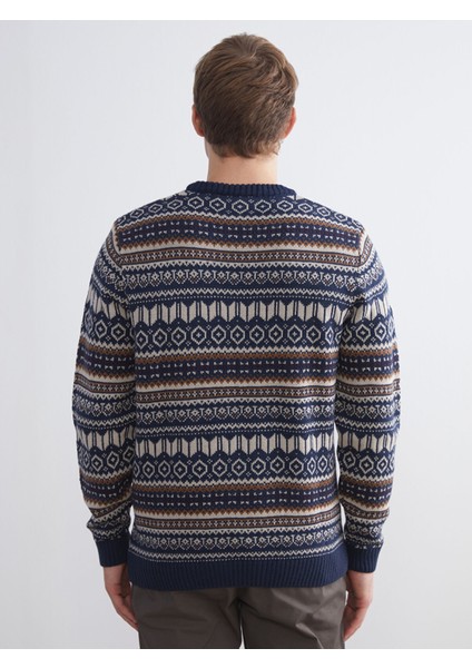 Yeni Sezon Bisiklet Yaka Desenli Erkek Triko Kazak fırsatları