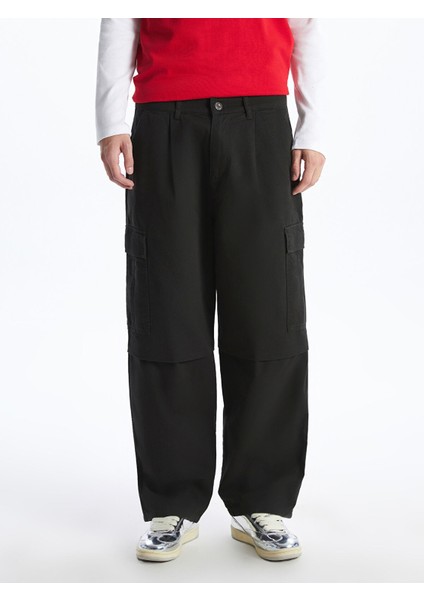 Yeni Sezon Rahat Kalıp Gabardin Erkek Kargo Pantolon modelleri