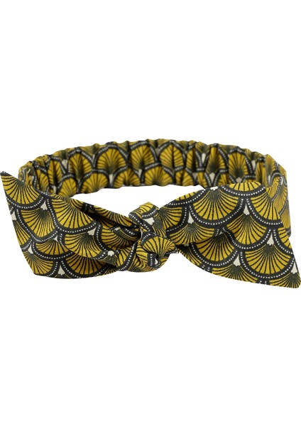 Sunmermaid Sarı Desenli Kız Çocuk Saç Bandı