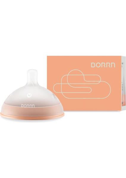 Orta Akışlı 3-6 Ay Turuncu Antikolik Silikon Biberon Emziği