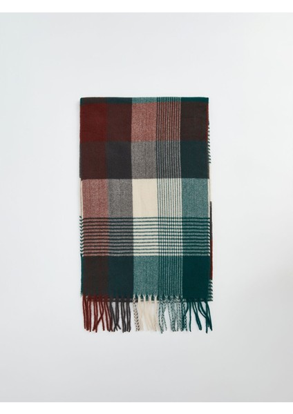 Yeni Sezon Püskül Detaylı Ekose Desenli Erkek Atkı fiyatları