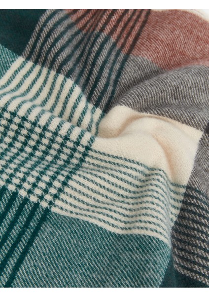 Yeni Sezon Püskül Detaylı Ekose Desenli Erkek Atkı modelleri