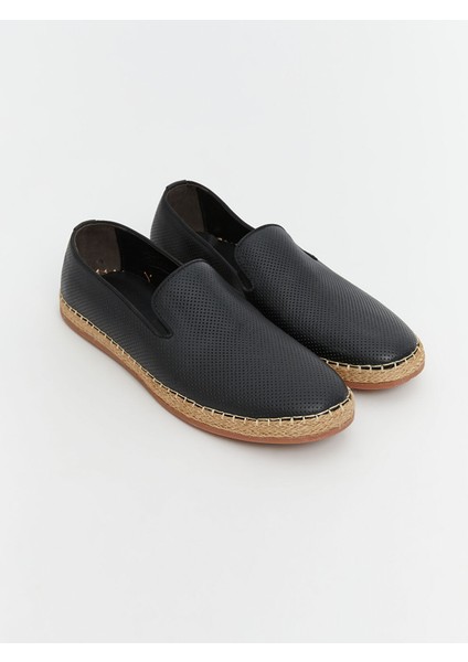Yeni Sezon Hasır Tabanlı Erkek Loafer Ayakkabı