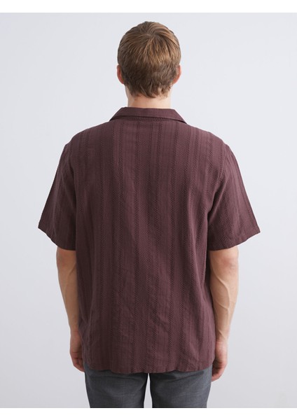 Yeni Sezon Regular Fit Resort Yaka Kısa Kollu Erkek Gömlek fırsatları