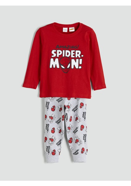 Yeni Sezon Spiderman Baskılı Erkek Çocuk Pijama Takım