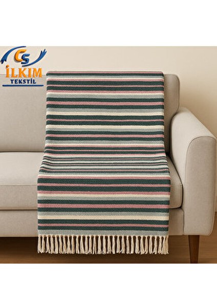 Retro Plaid Akrilik Tv Battaniye modelleri