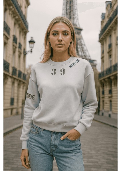 39 Baskılı Bısıklet Yaka Kısa Sweat, modelleri