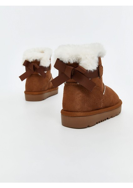 Yeni Sezon Süet Görünümlü Kız Bebek Bot indirimleri