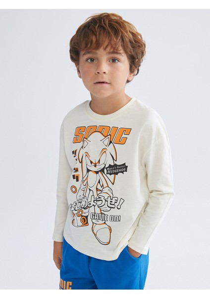 Yeni Sezon Sonic Baskılı Erkek Çocuk Tişört