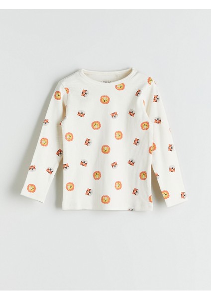 Yeni Sezon Bisiklet Yaka Baskılı Erkek Bebek Pijama Takımı fiyatları