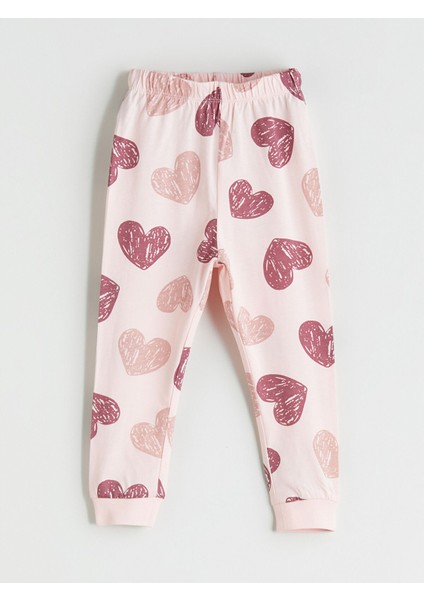 Yeni Sezon Kalp Desenli Kız Bebek Pijama Takımı indirimleri