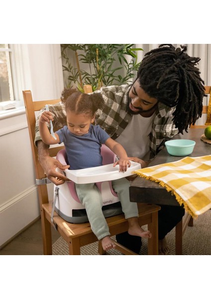 Baby Base Peony Pembe Portatif Mama Sandalyesi