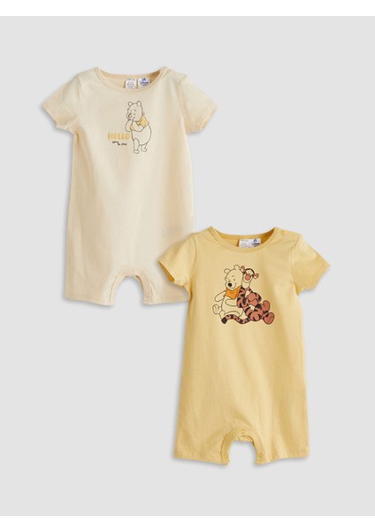 Yeni Sezon Winnie The Pooh Baskılı Erkek Bebek Tulum 2'li