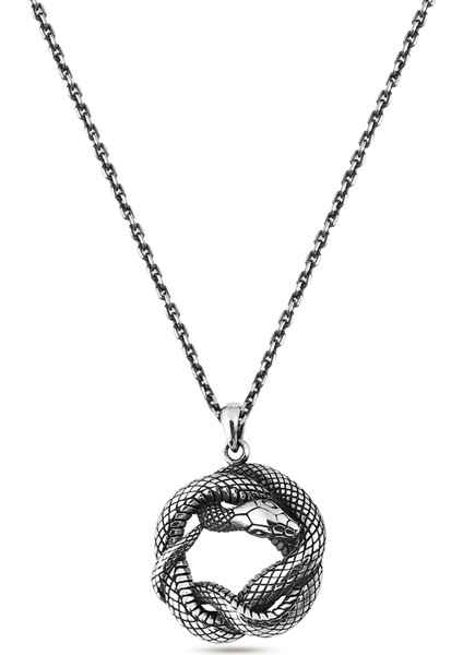 Snake Erkek Gümüş Kolye