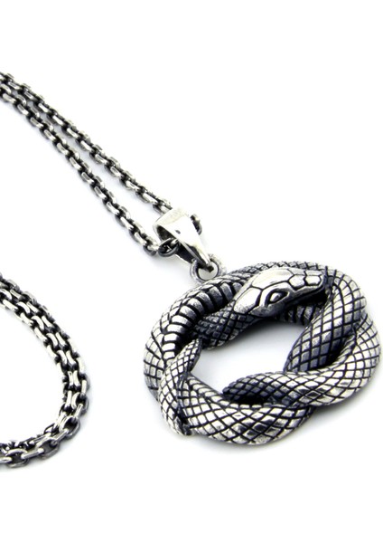 Snake Erkek Gümüş Kolye modelleri