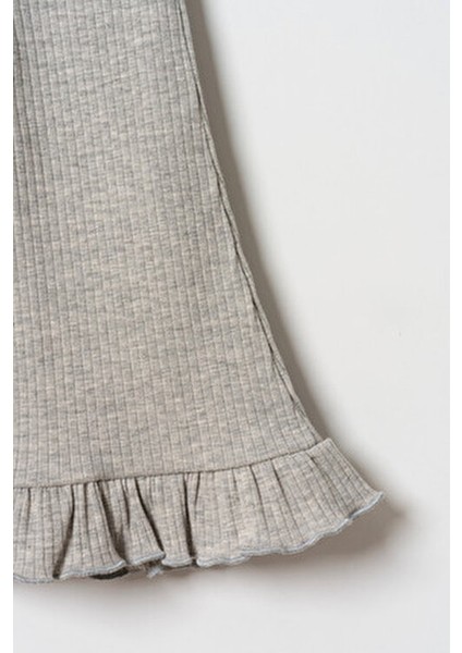 Kız Çocuk Fırfırlı Ispanyol Paça Tayt fırsatları