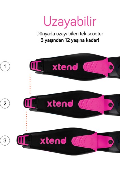 Xtend 3 Aşamalı Büyüyebilen Çocuk Scooter modelleri
