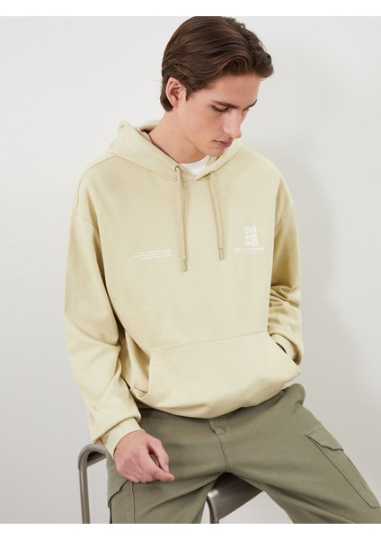 Yeni Sezon Uzun Kollu Baskılı Erkek Hoodie
