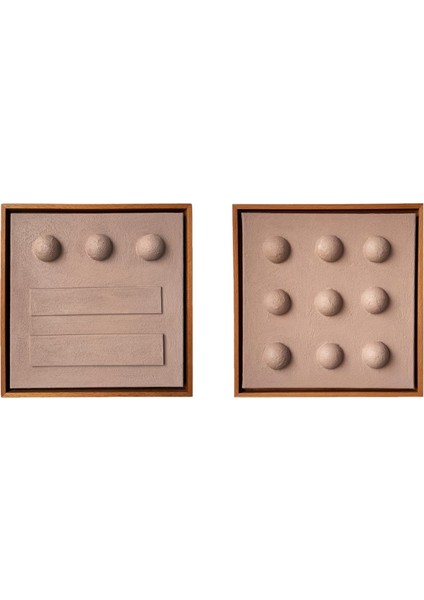 Dots&lines Ahşap 2'li Tablo Seti