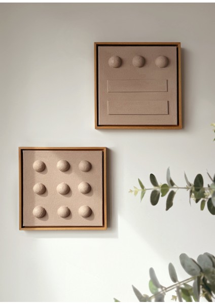 Dots&lines Ahşap 2'li Tablo Seti fiyatları