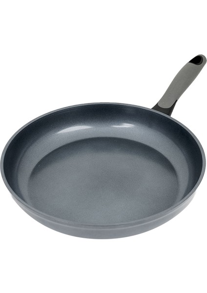 Colorgy Diamond Pro Gri Kulplu Seramik Tava 28 cm