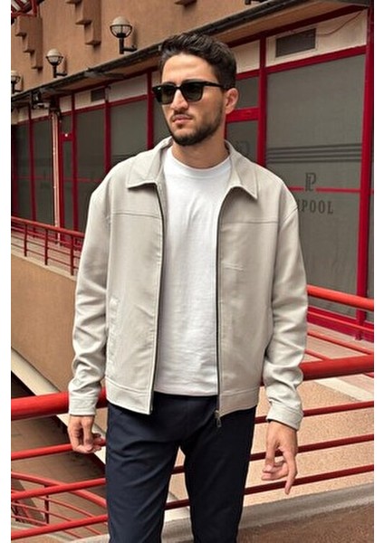 Erkek, Fitil Desenli, Gömlek Yaka, Rahat Kesim, Mevsimlik-Baharlık Ceket 618