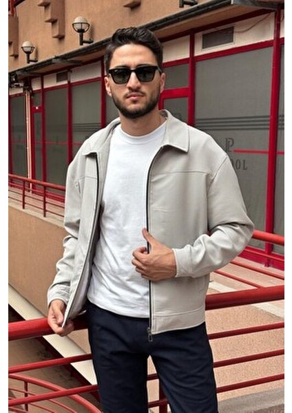 Erkek, Fitil Desenli, Gömlek Yaka, Rahat Kesim, Mevsimlik-Baharlık Ceket 618